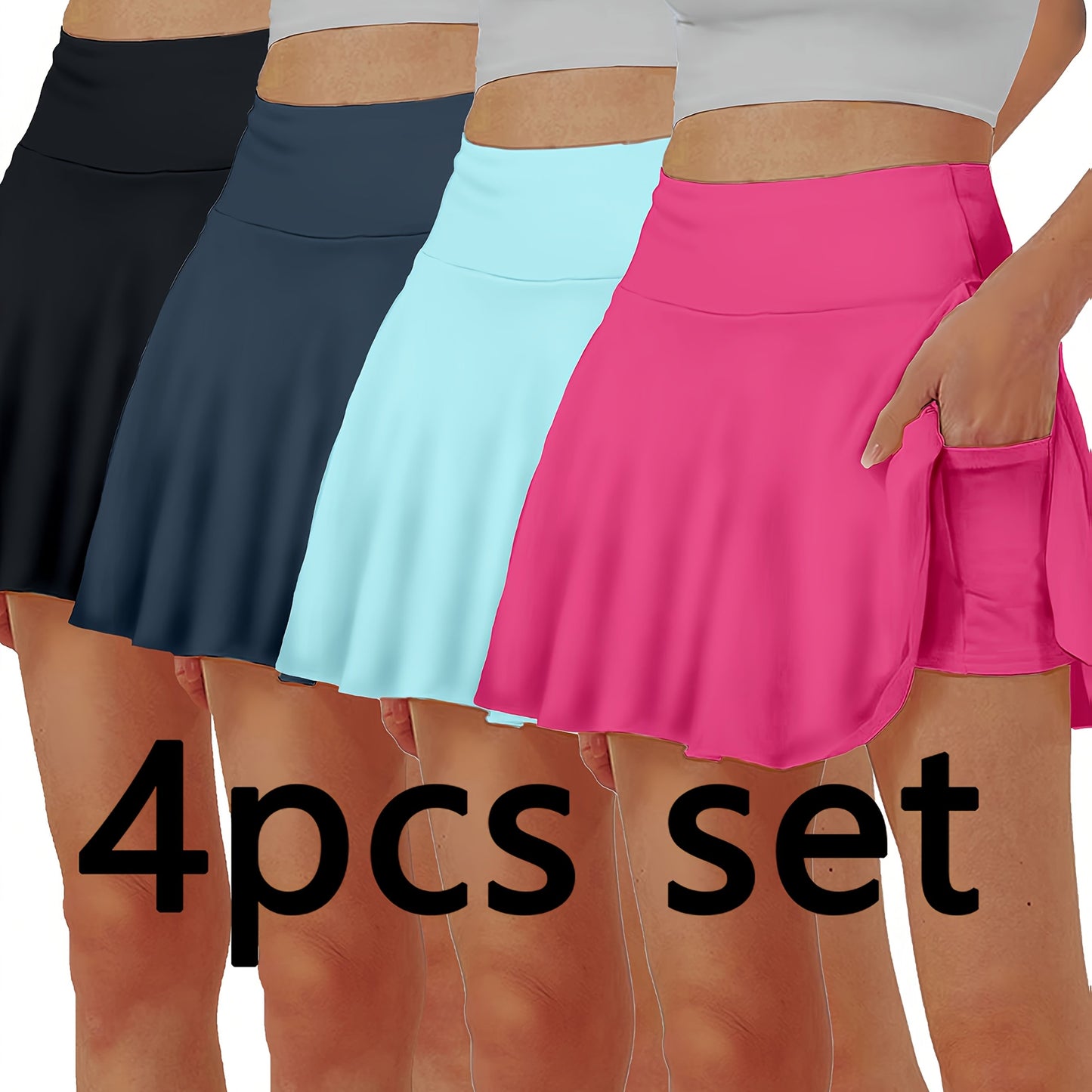 Elegant Women's Summer Skirt with Pockets