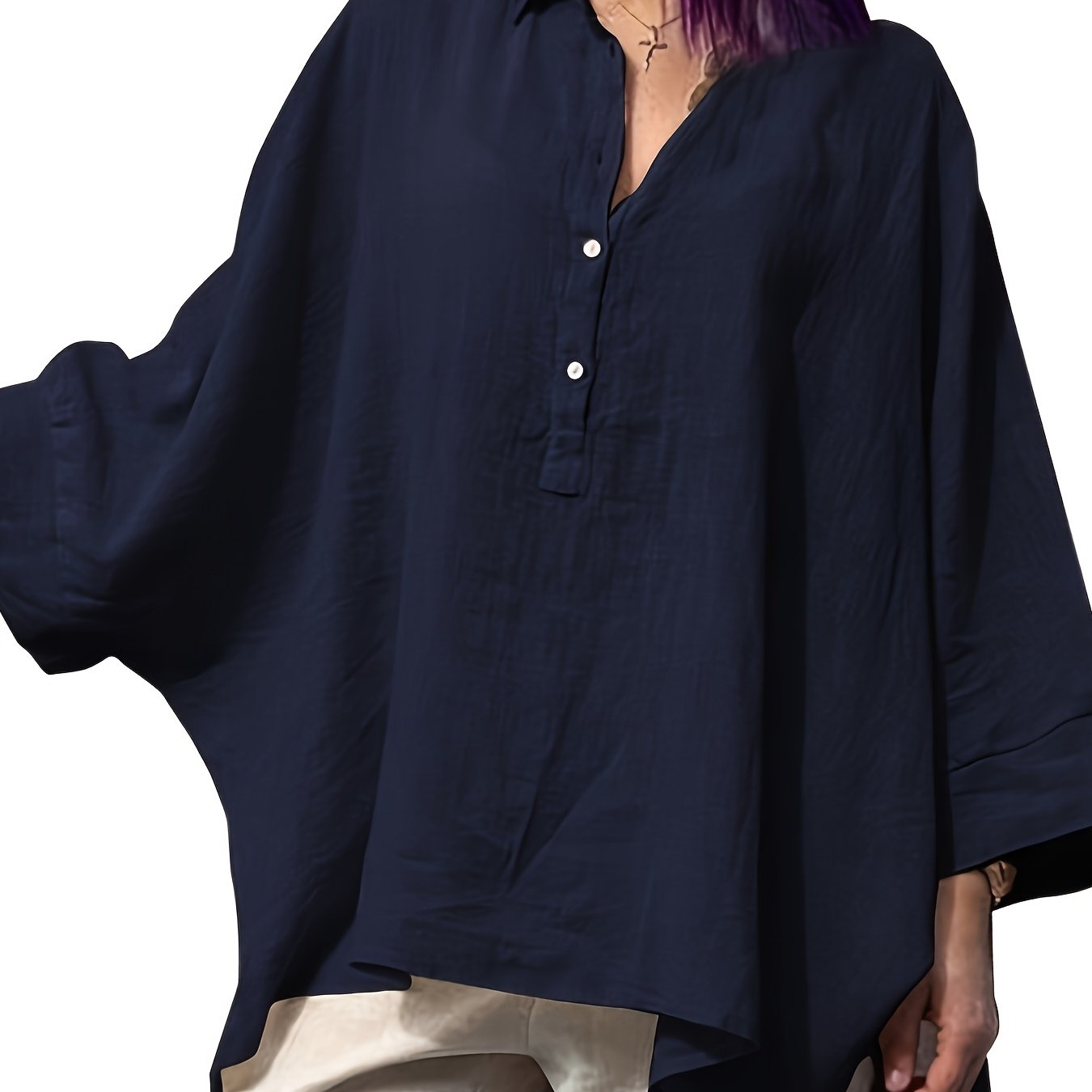 Chic Summer Cotton Loose Tops for Women