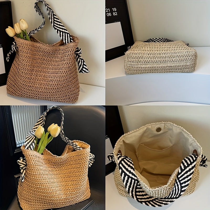 Bohemian Woven Tote Bag for Women