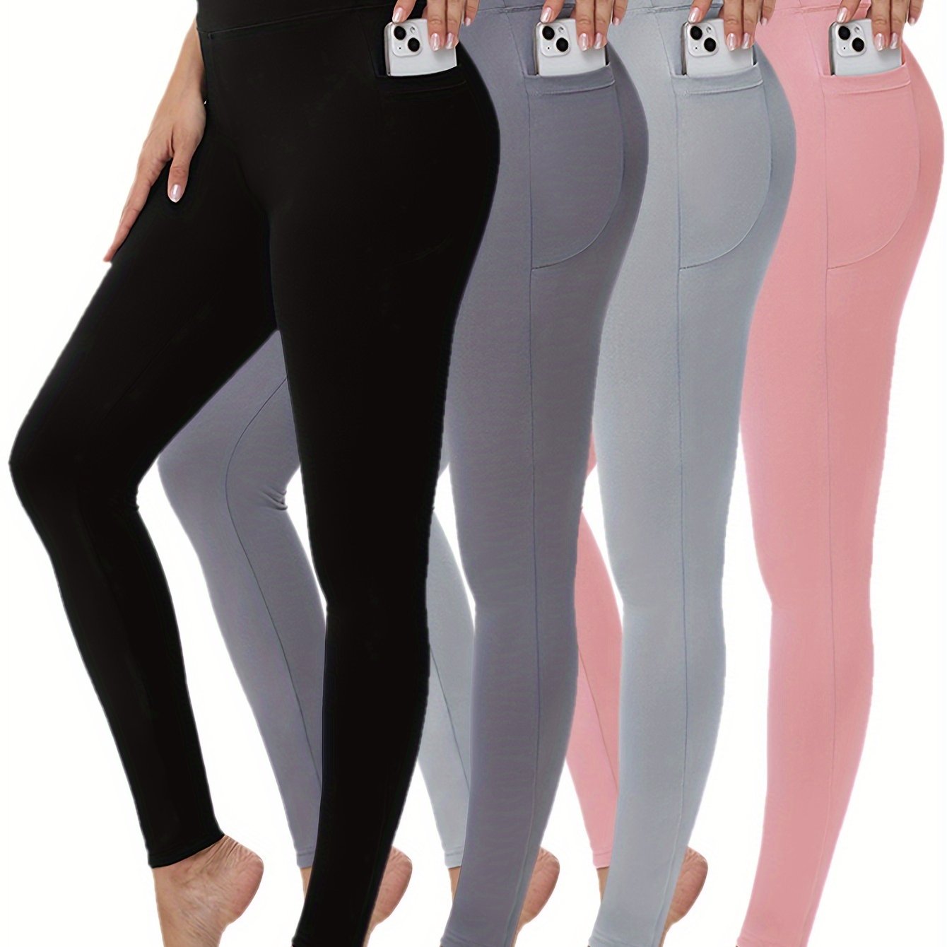 MEBIUS High Waisted Leggings With Pockets