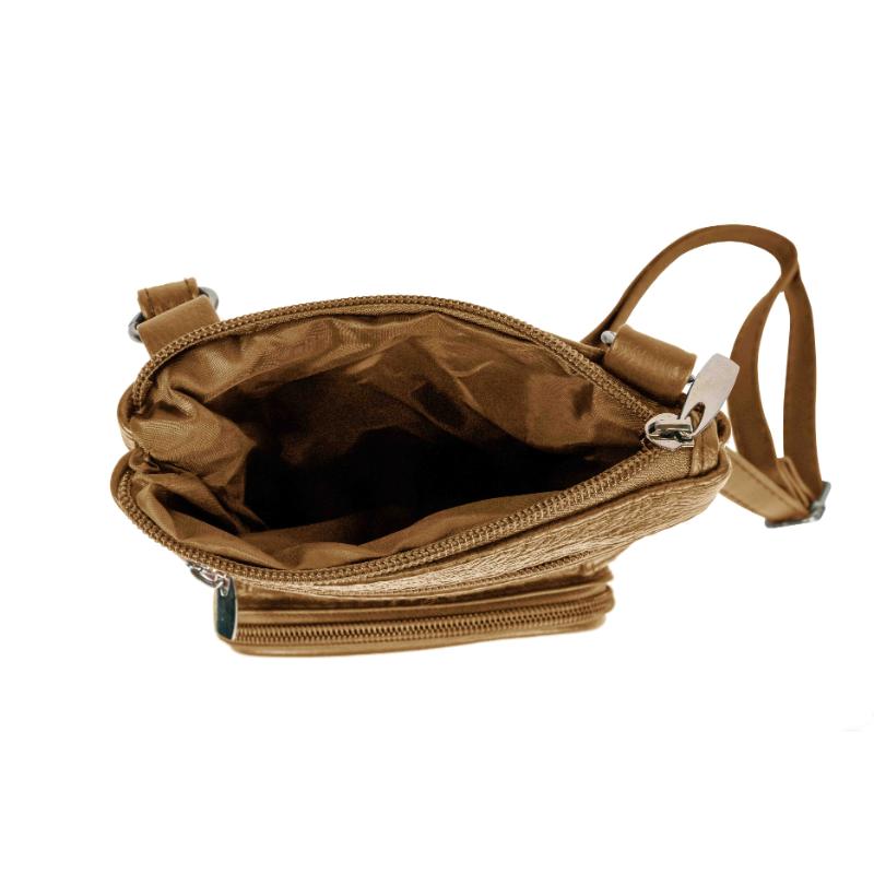 Genuine Leather Crossbody Handbag in Multiple Colors