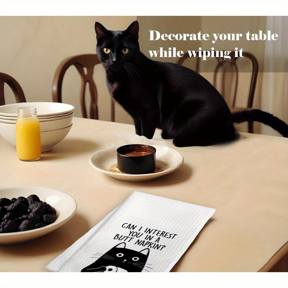 Funny Cat Towels with Humorous Design