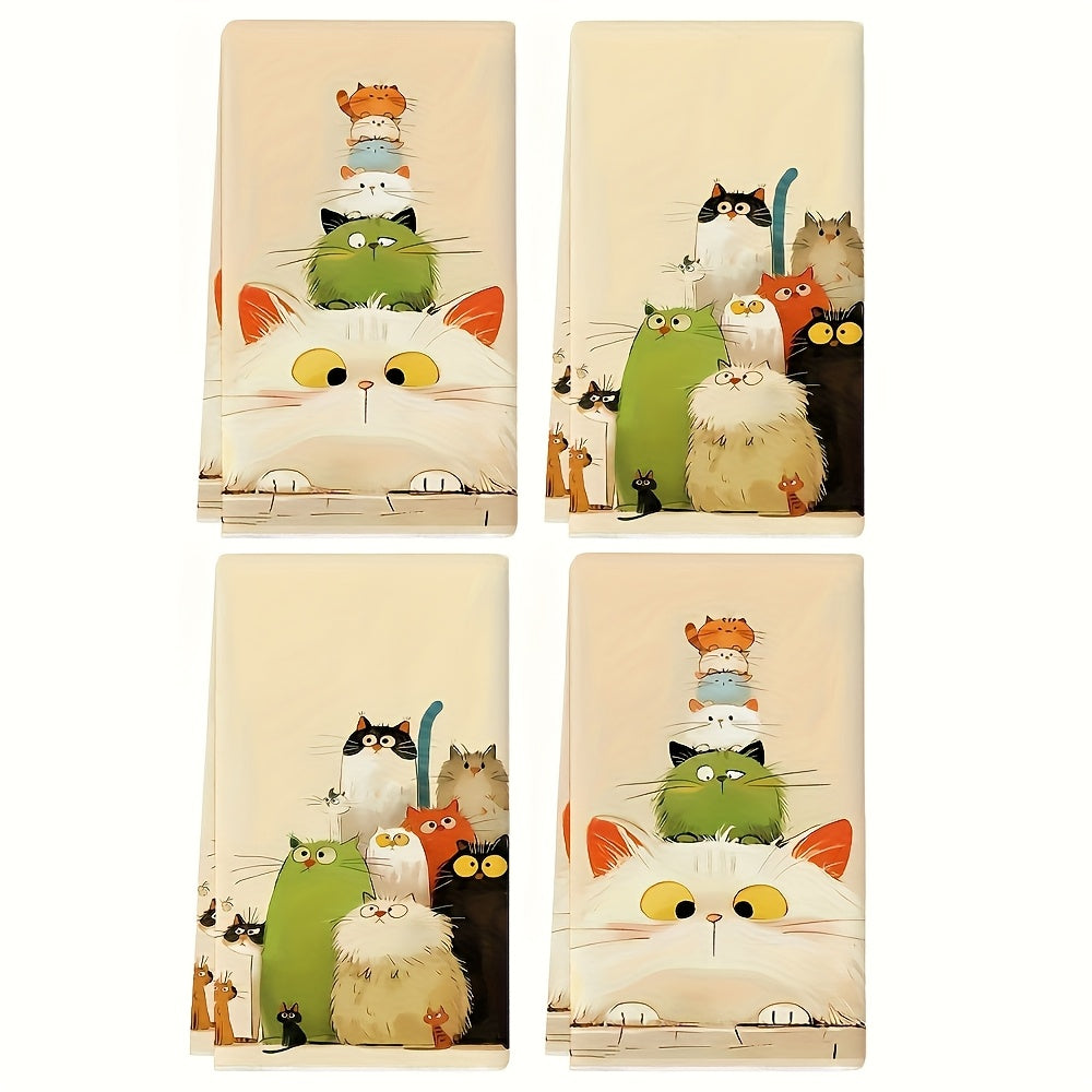 Black Cat Kitchen Towels Set of Two