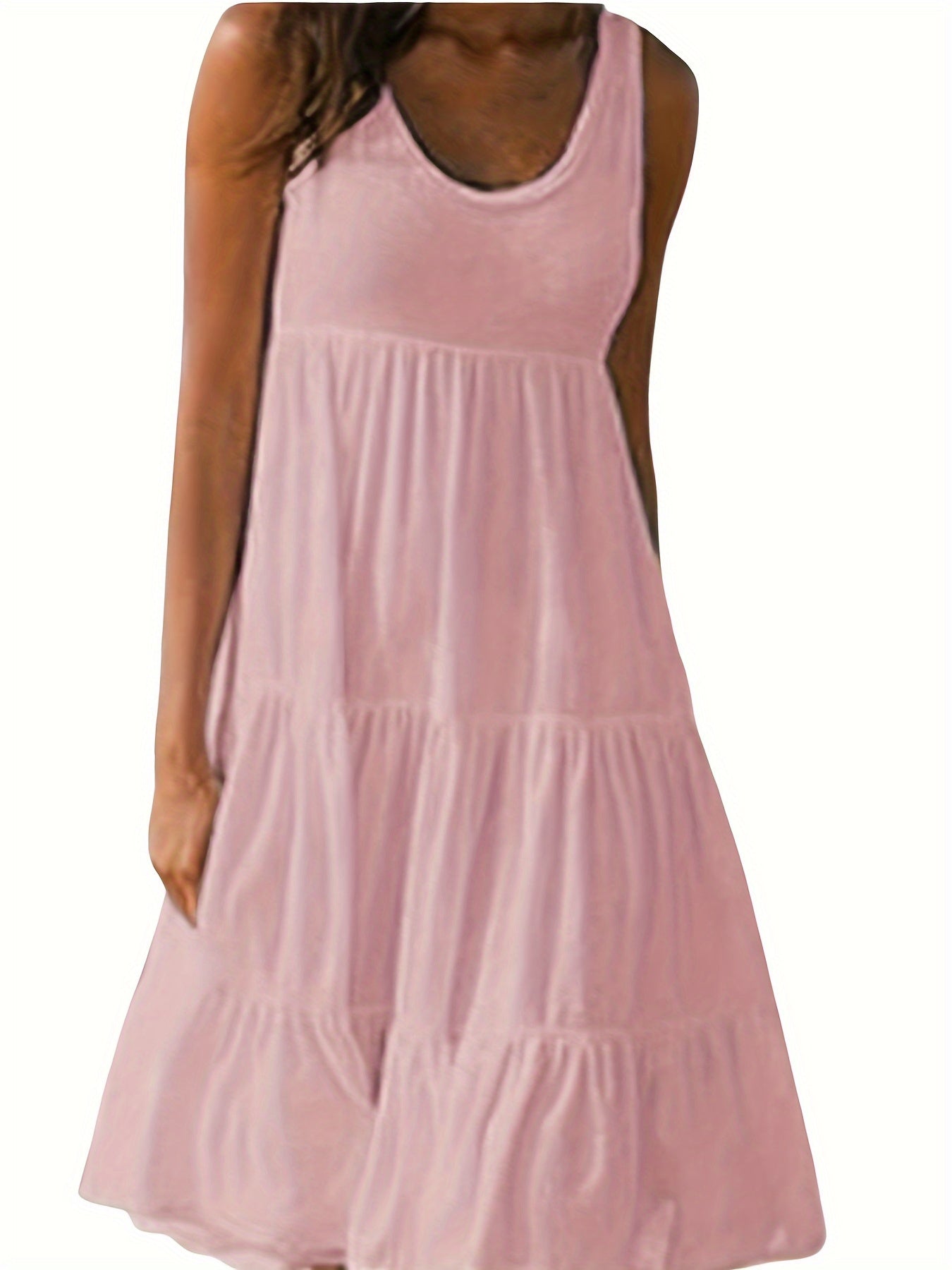 Women's Casual Sleeveless Cotton Beach Dress