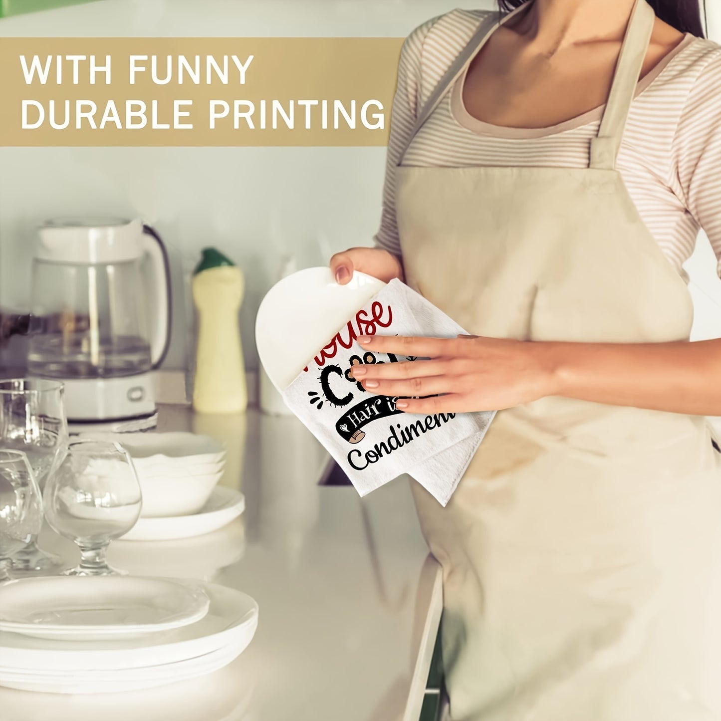 Cute Cat Kitchen Dish Towels Set