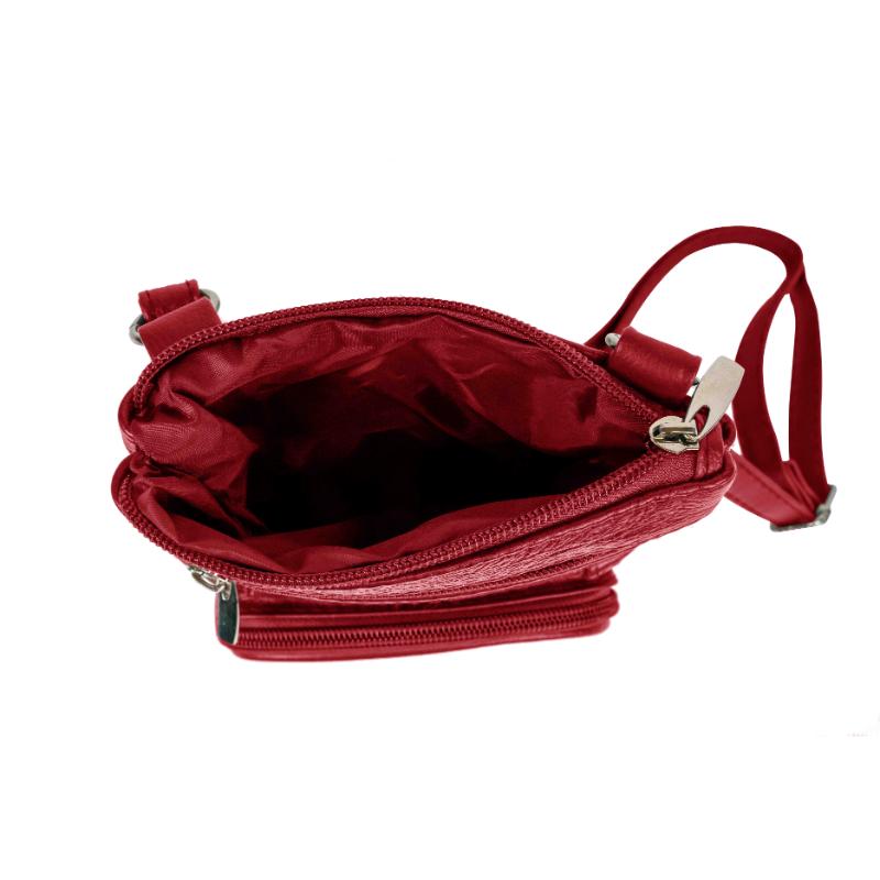 Genuine Leather Crossbody Handbag in Multiple Colors