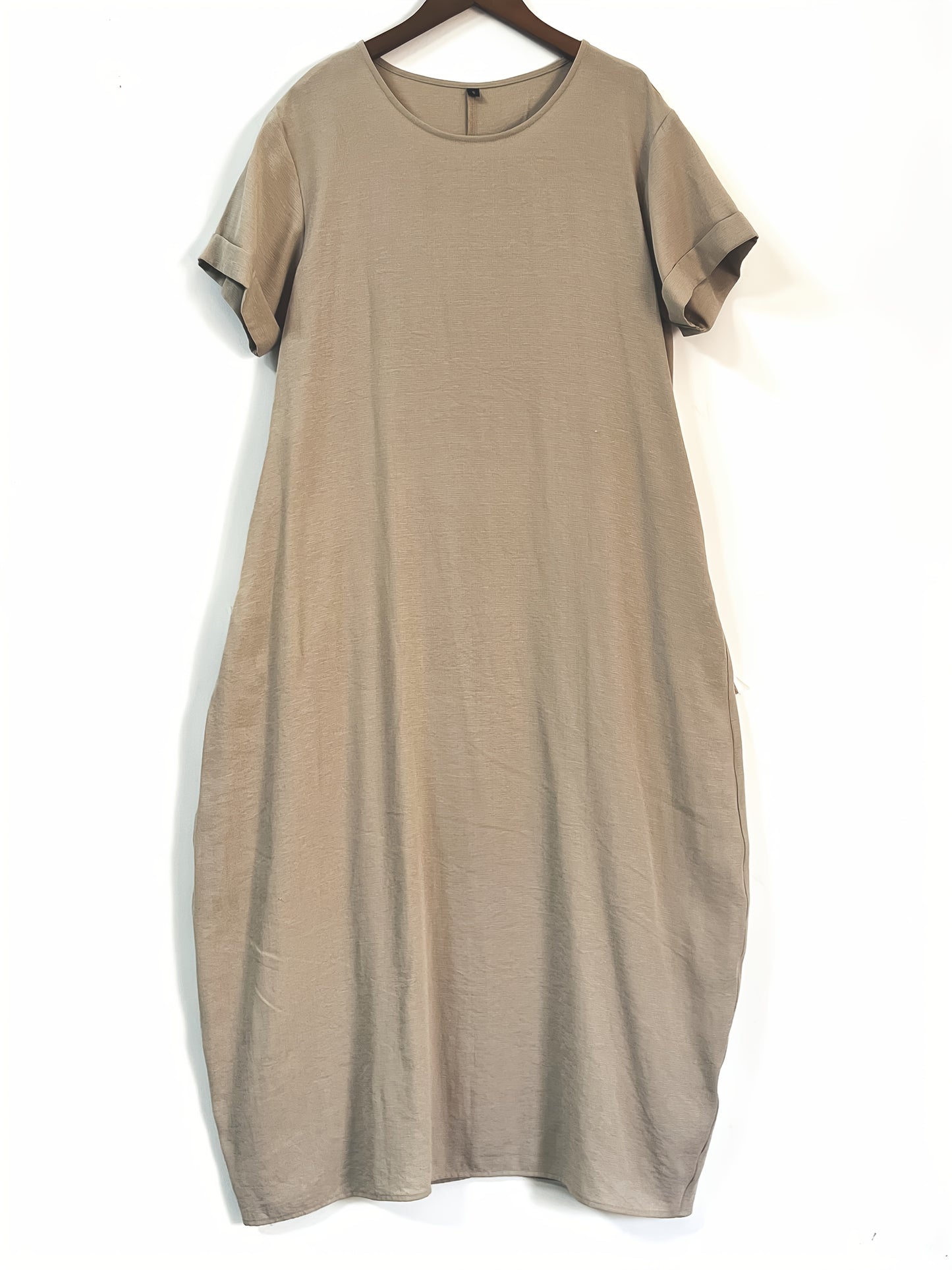 Beige Lightweight Midi Skirt for Casual Outings