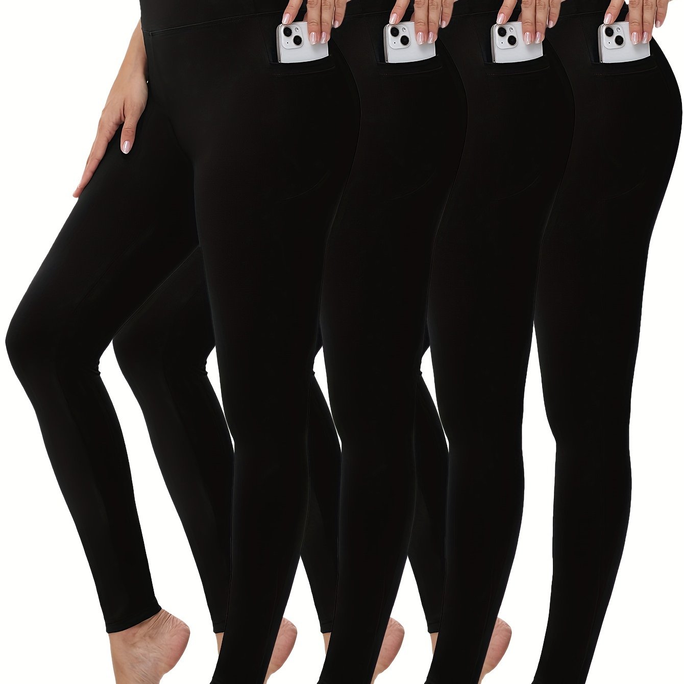 MEBIUS High Waisted Leggings With Pockets