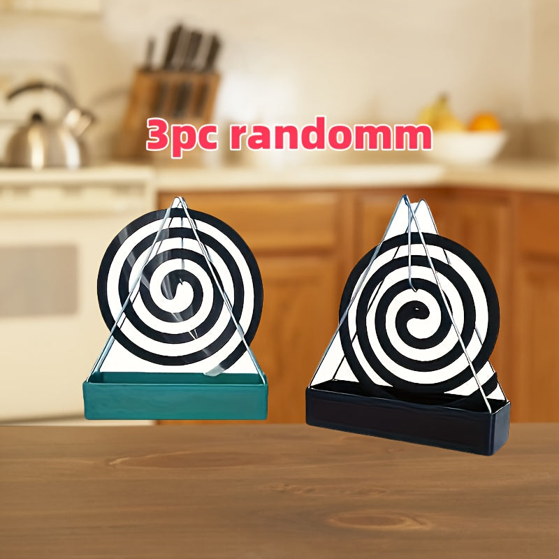 Elegant Cast Iron Mosquito Coil Burners Set