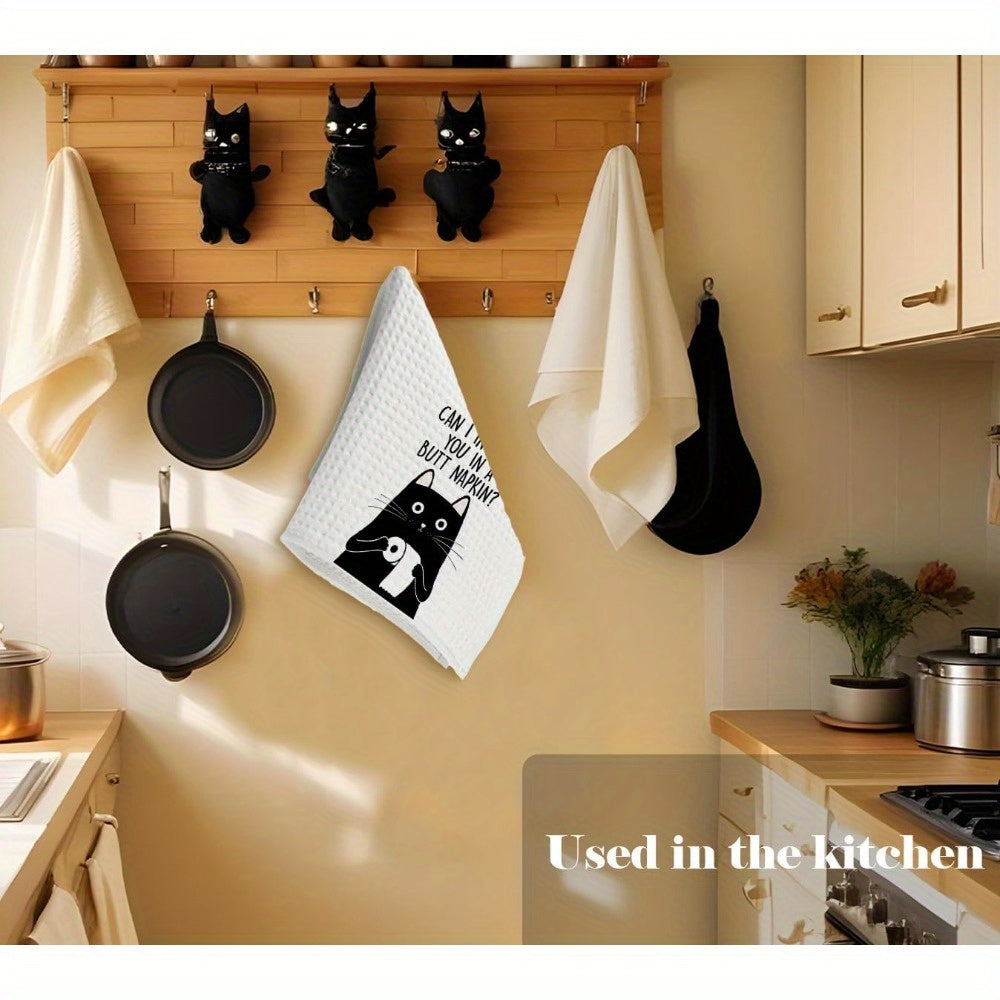 Funny Cat Towels with Humorous Design