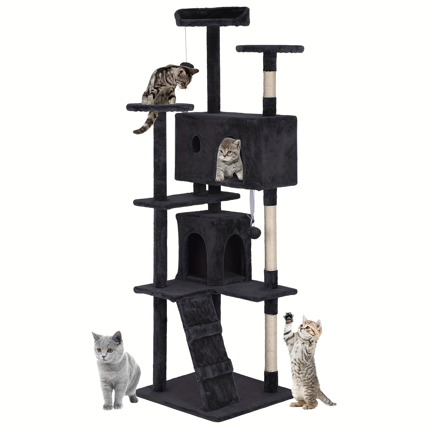 Large Multi-Level Cat Tree Activity Center