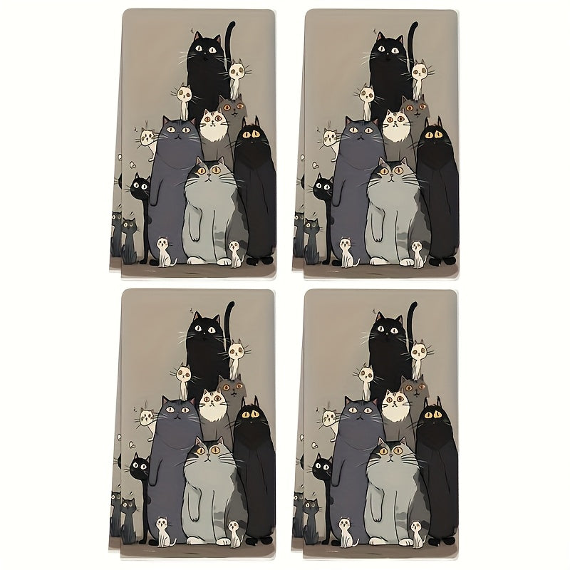 Black Cat Kitchen Towels Set of Two