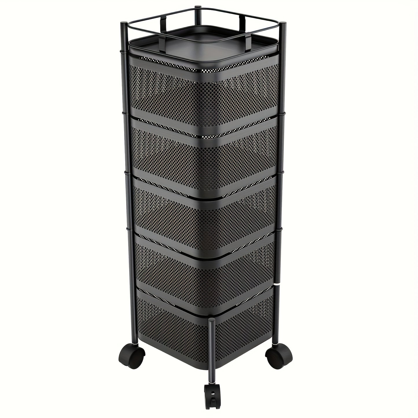 Metal Rotating Fruit And Vegetable Storage Rack