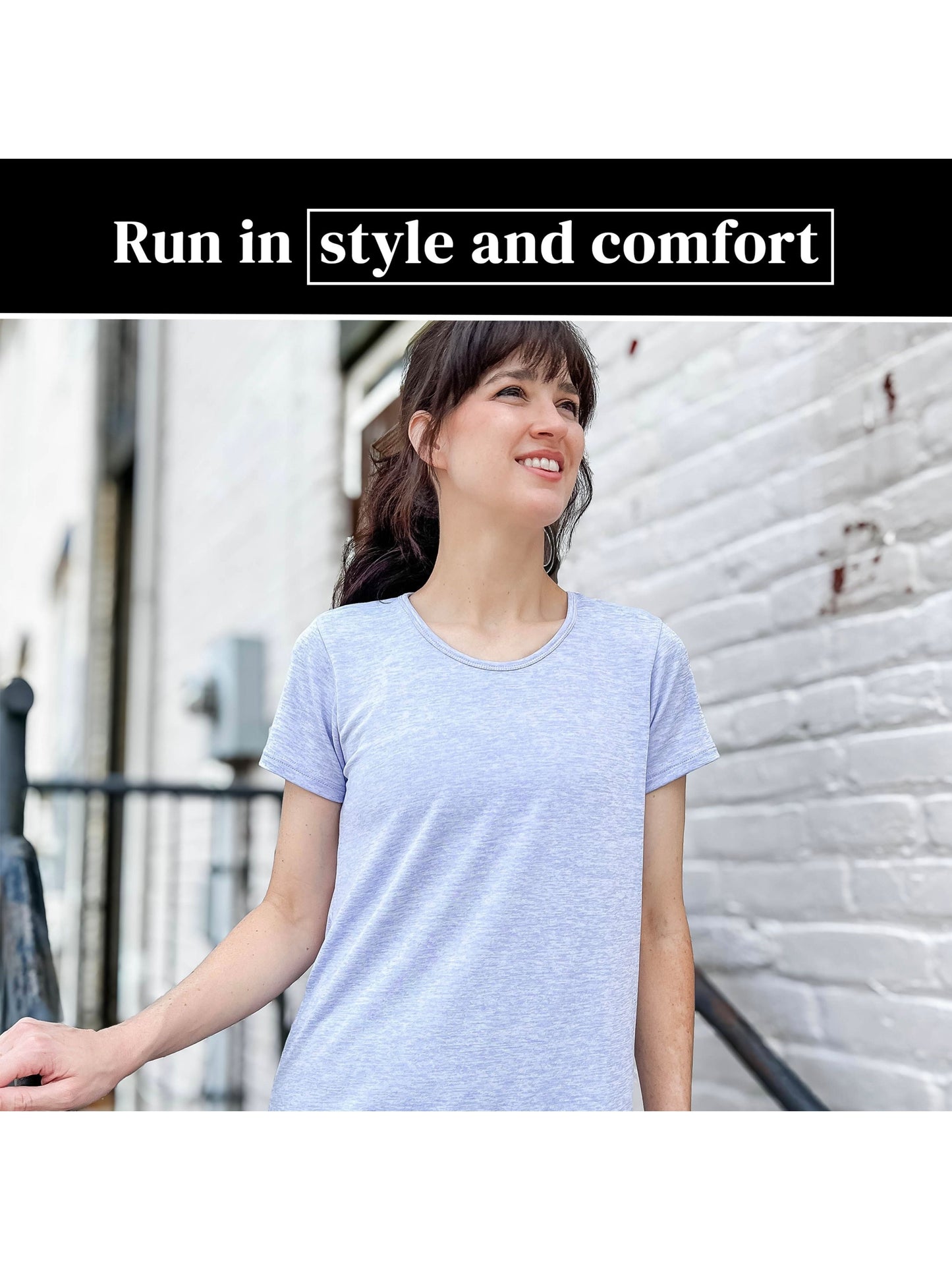 Women's Quick Dry Activewear T Shirts 5 Pack