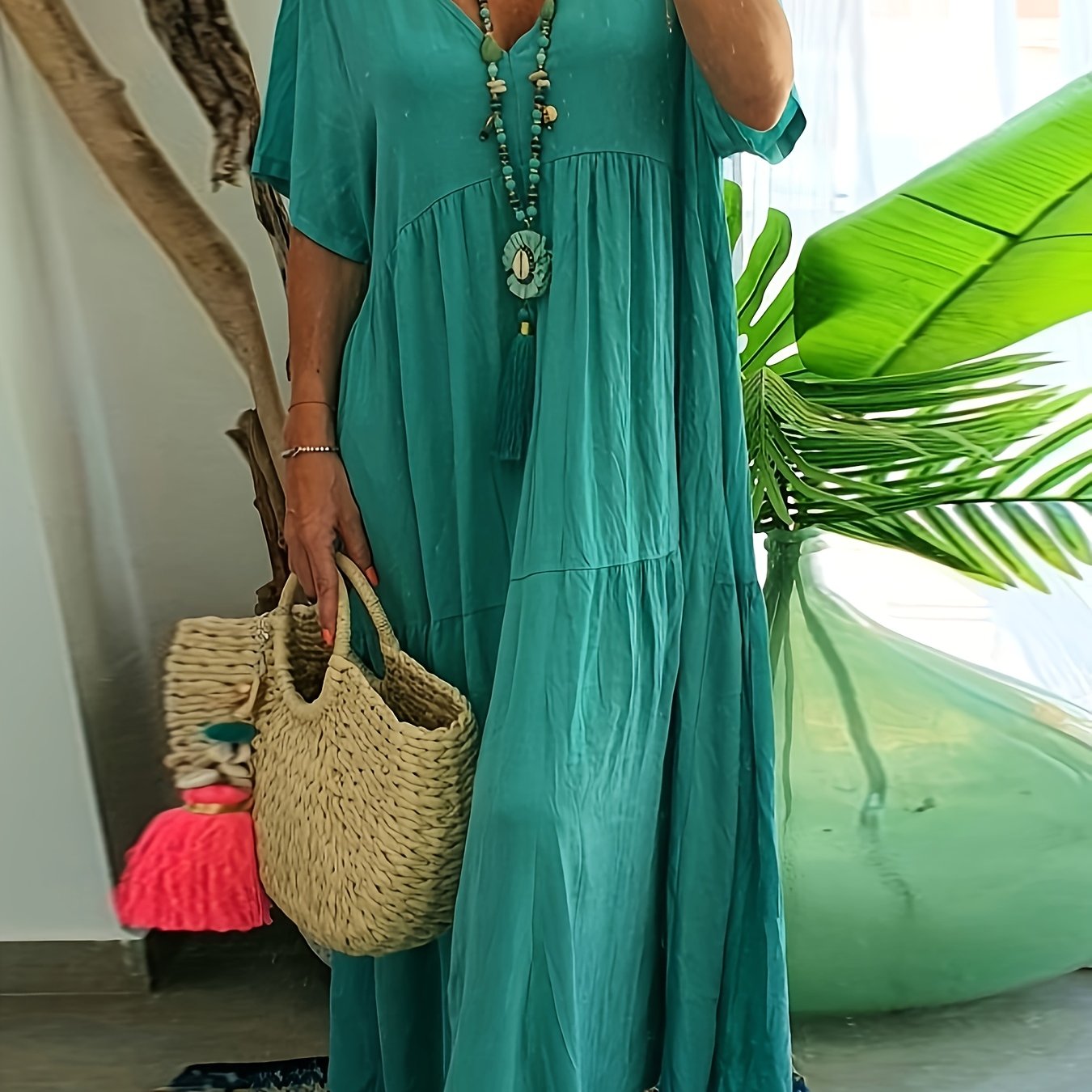 Plus Size Summer Maxi Dress for Women