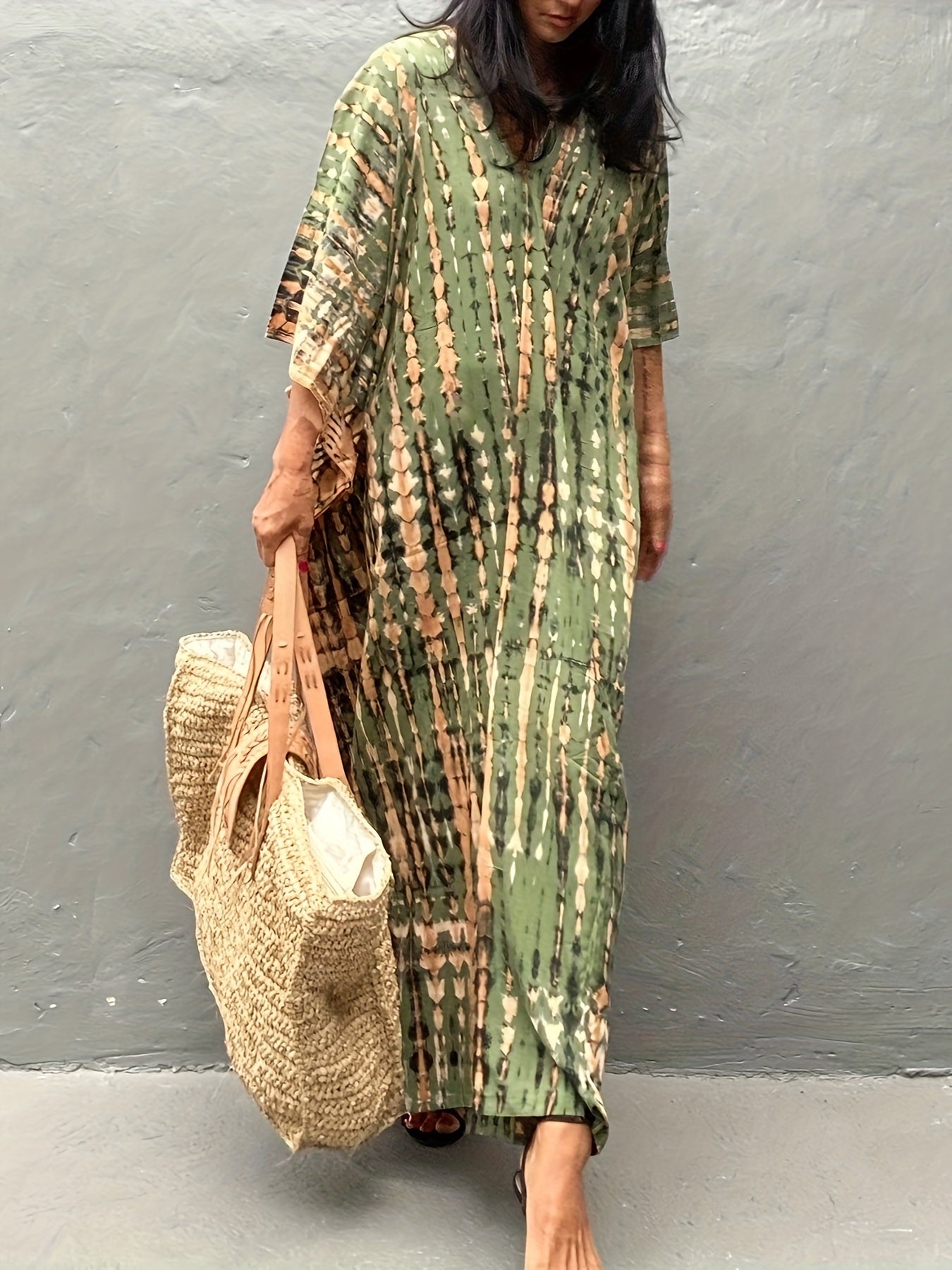 Plus Size Summer Kaftan Beach Dress