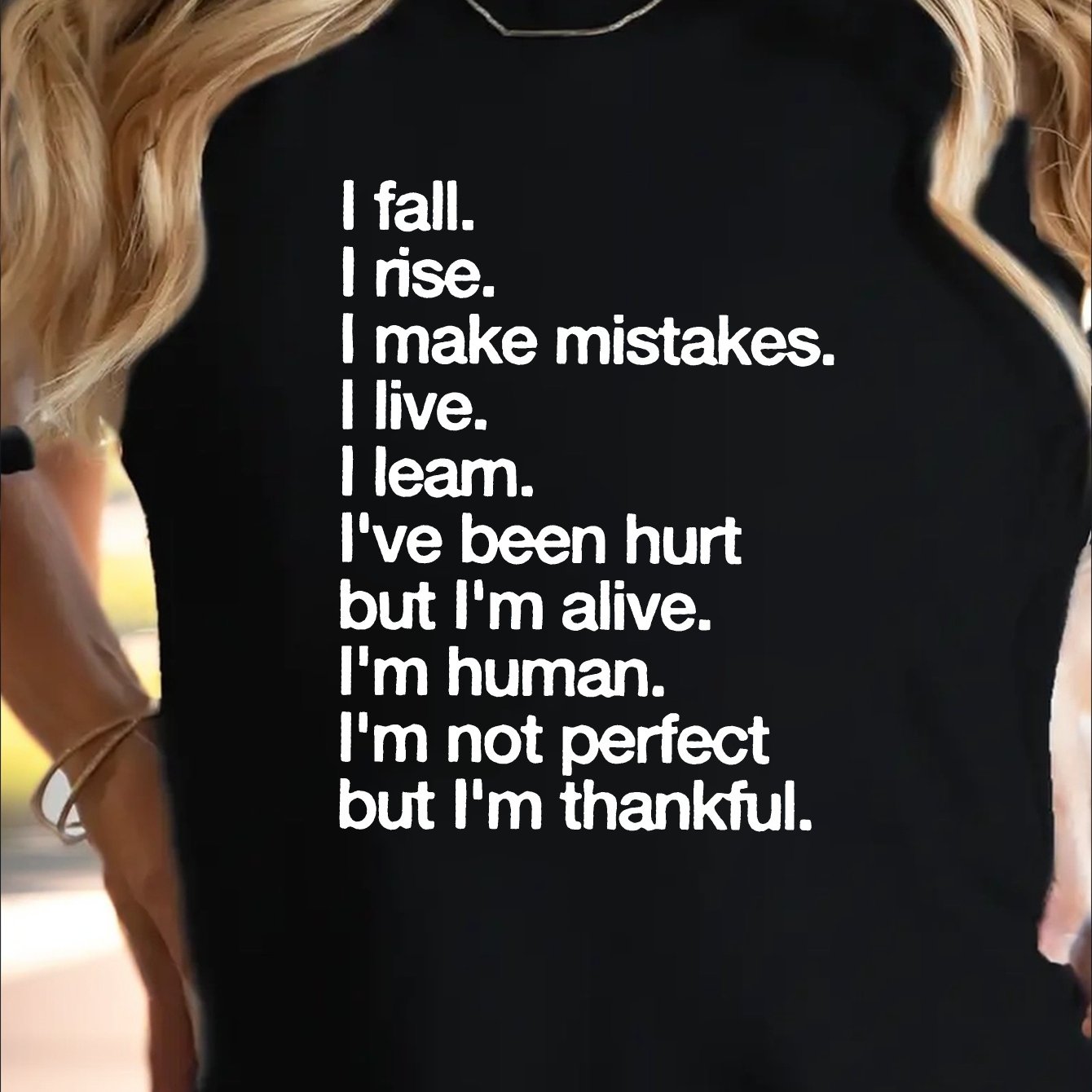 Women's Black Cotton Comfort Fit T-Shirt