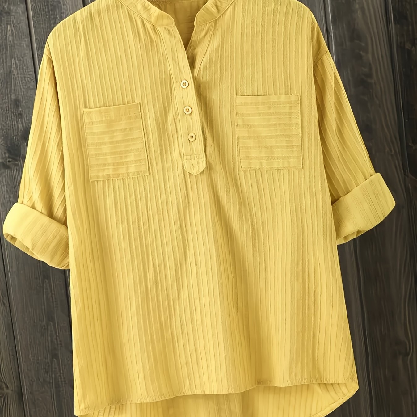 Plus Size Summer V-Neck Pullover Shirt
