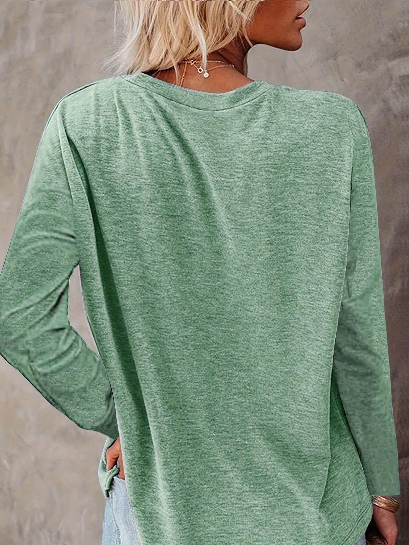 Casual Long Sleeve Pocket T Shirts Set