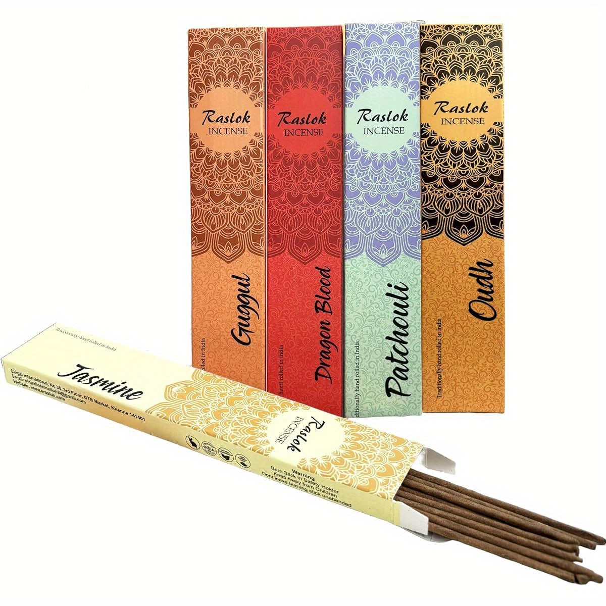 Natural Incense Sticks 10-Pack Mixed Scents