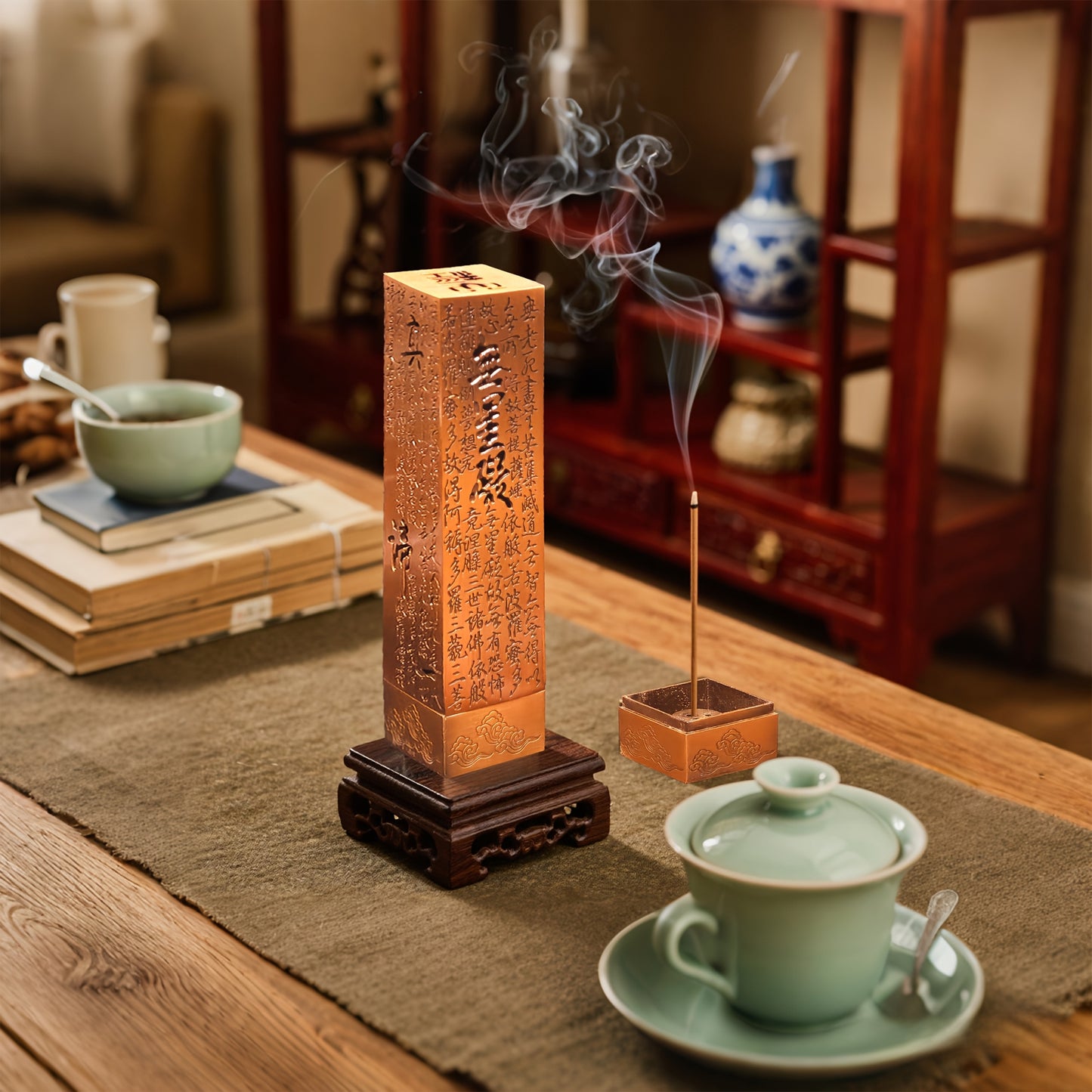 Elegant Retro Alloy Incense Burner Stand