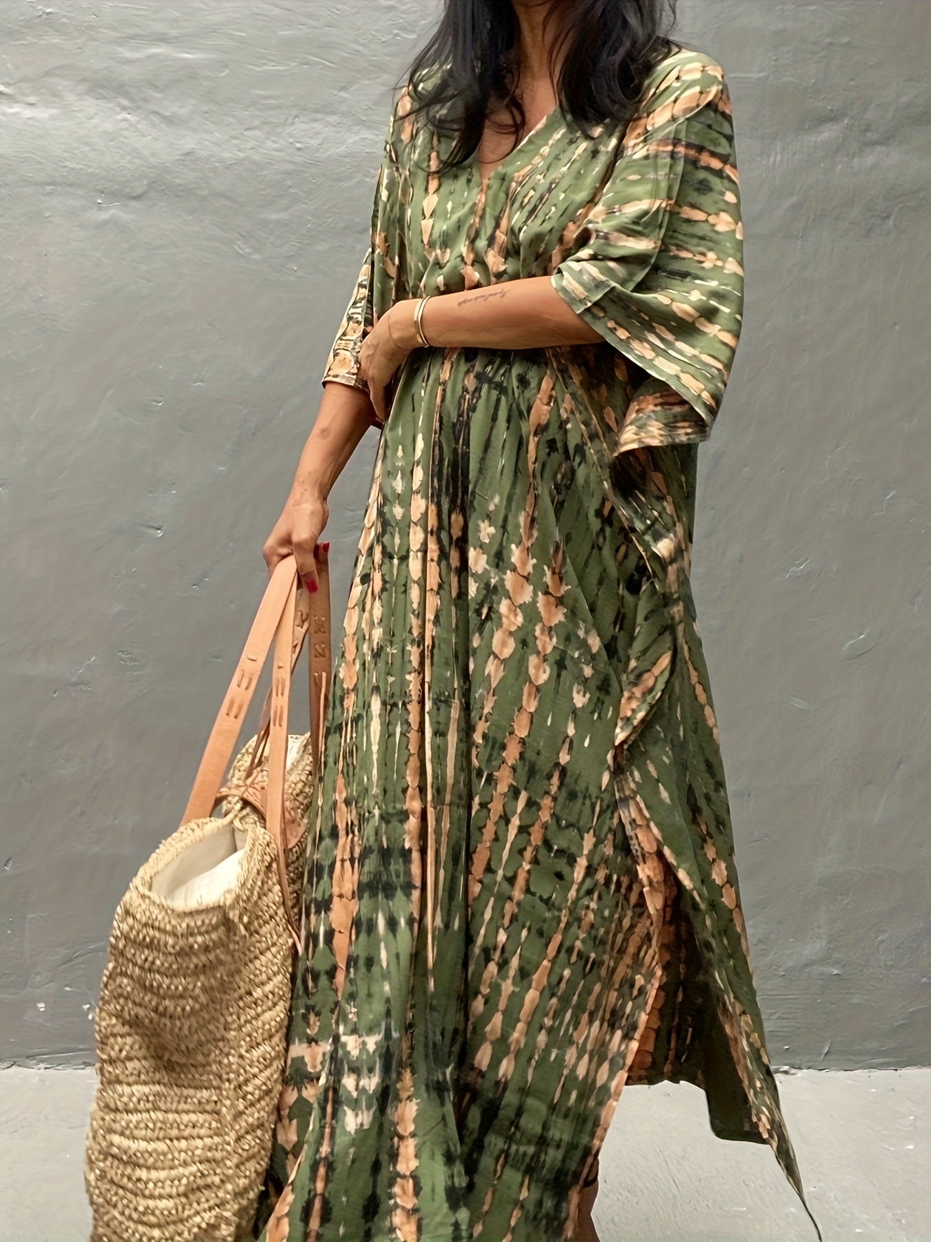 Plus Size Summer Kaftan Beach Dress