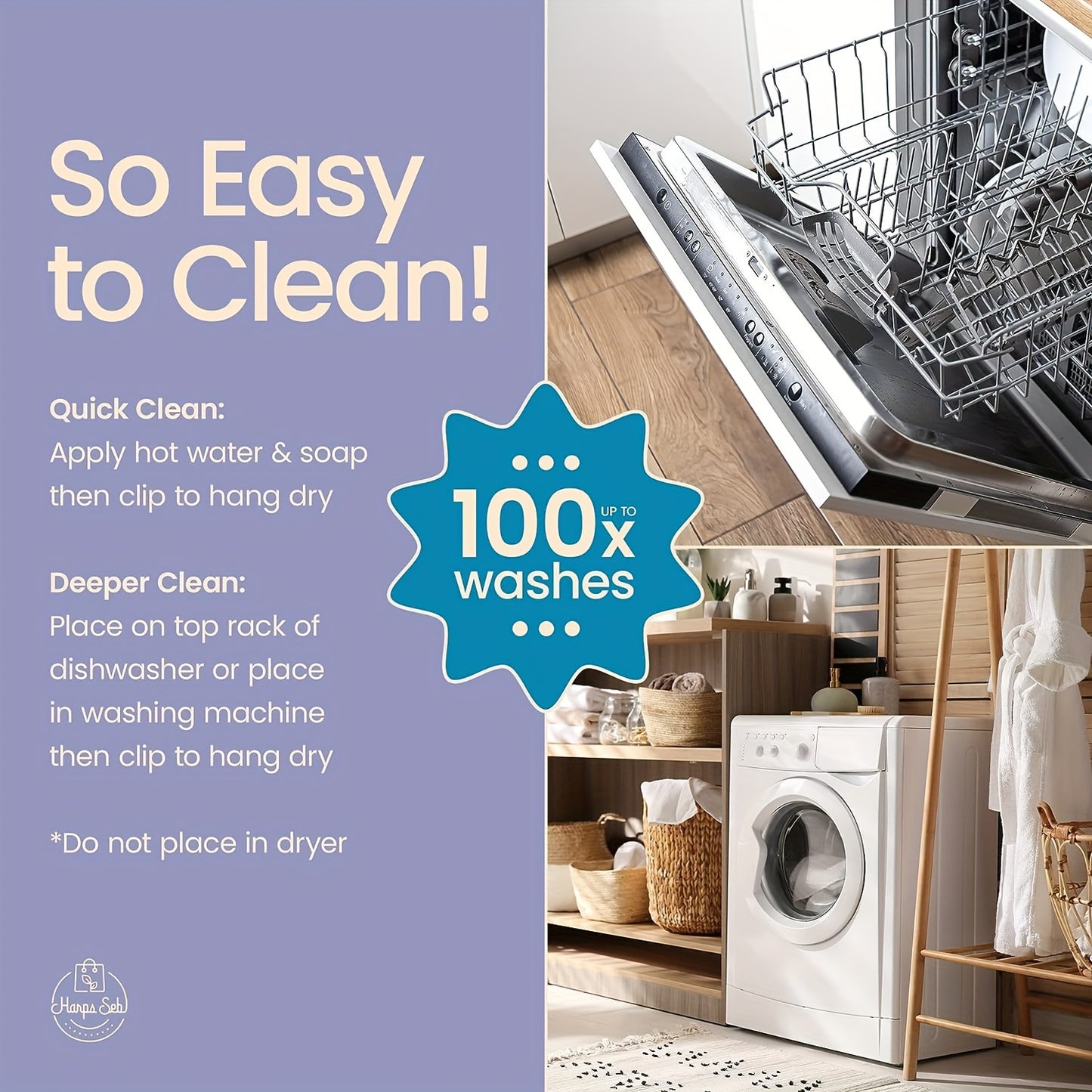 Swedish Dishcloths 6 Pack Reusable Kitchen Towels