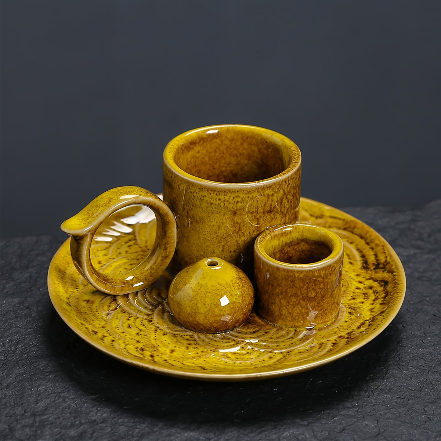 Premium Ceramic Incense Burner With Handle