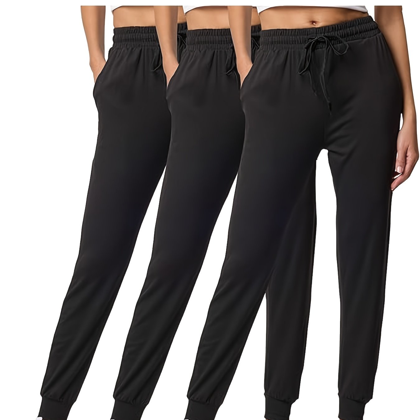 Ultra-Soft Joggers 3-Pack for Women