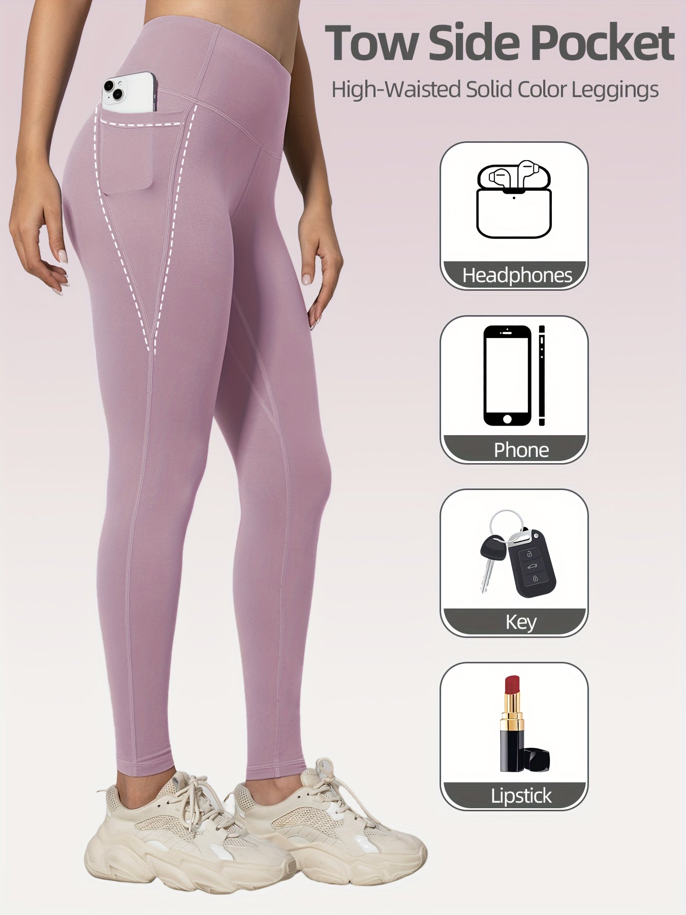 High Waist Yoga Leggings with Pockets