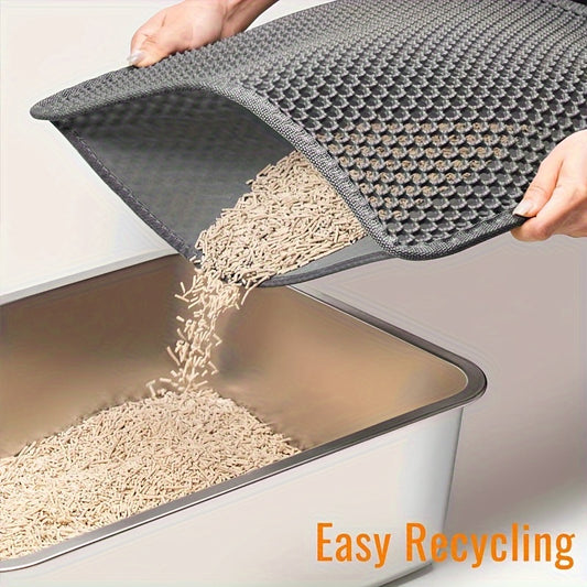 Cat Litter Mat Honeycomb Design Easy Clean