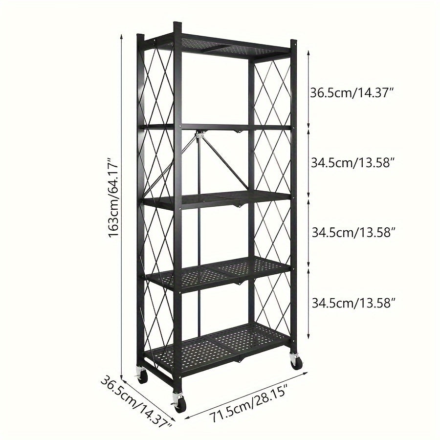 3 Tier Office Storage Rack With Wheeled Multi Layer Storage Shelves Mobile Floor Standing Multifunctional Miscellaneous Storage Rack Foldable File Rack Storage Supplies Standing Shelf