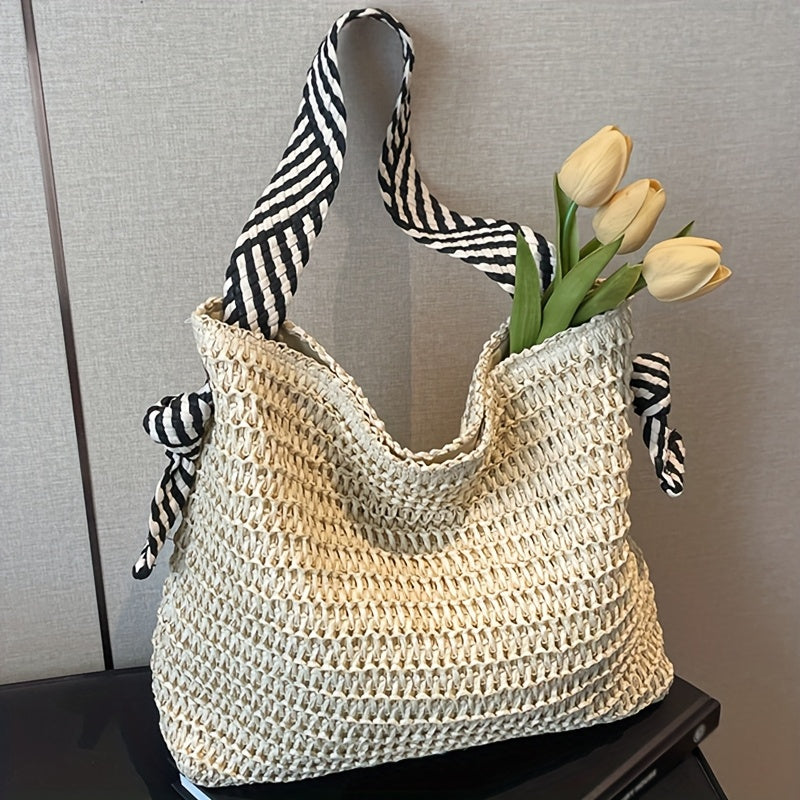 Bohemian Woven Tote Bag for Women