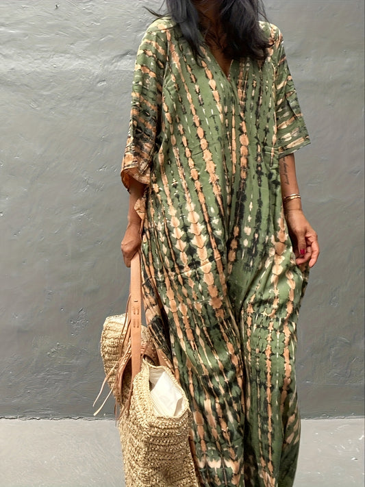 Plus Size Summer Kaftan Beach Dress