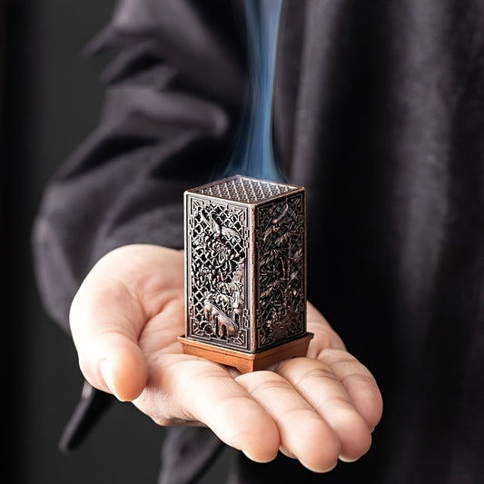 Elegant Alloy Incense Burner for Home Decor