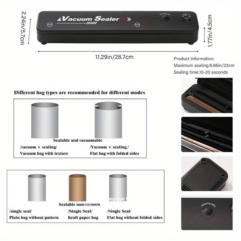 Automatic Vacuum Sealer with Seal Bags