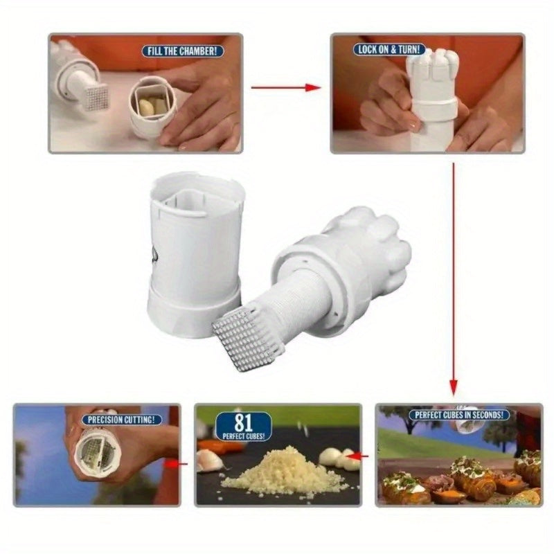 Garlic Press and Slicer Kitchen Tool