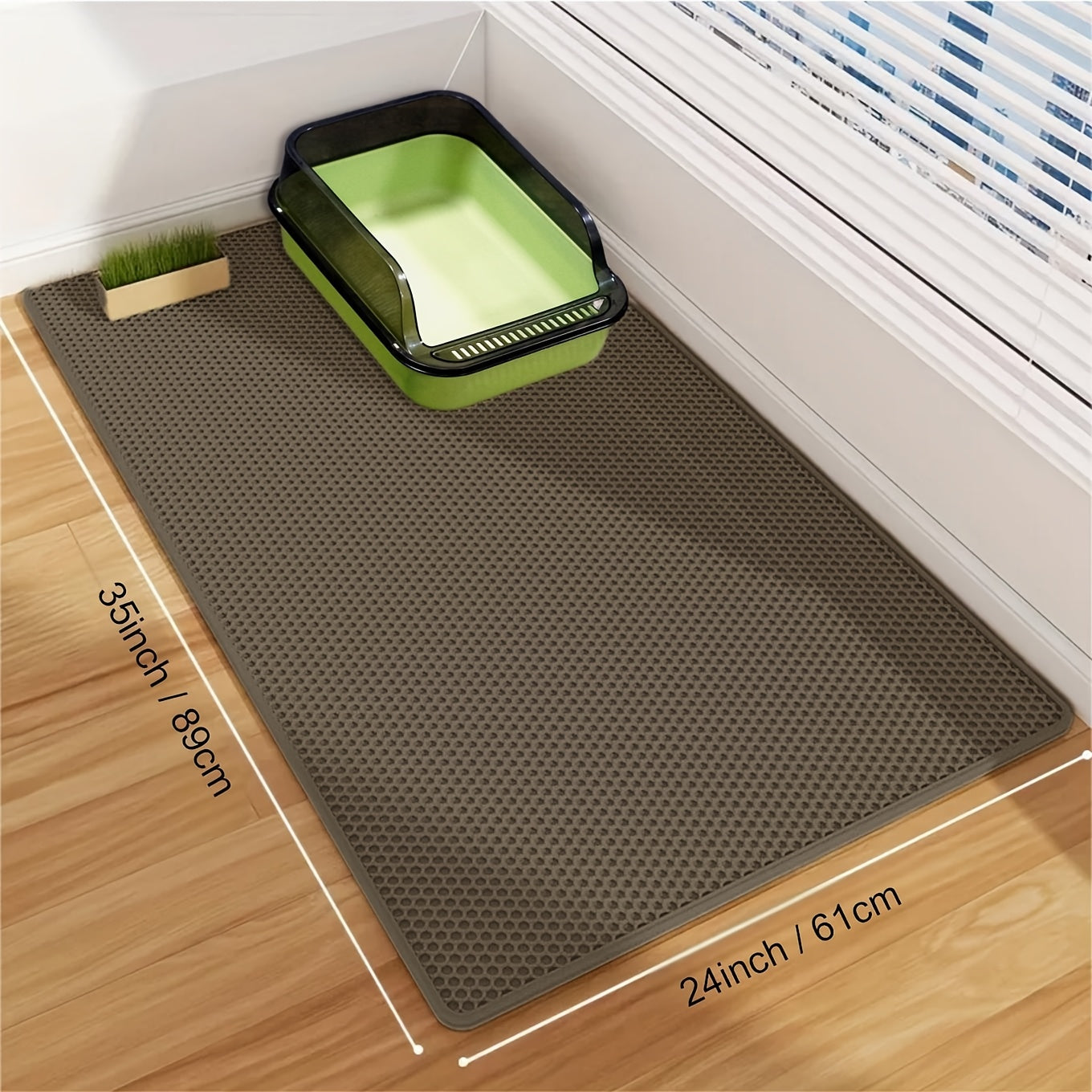Large Honeycomb Cat Litter Mat Easy Clean