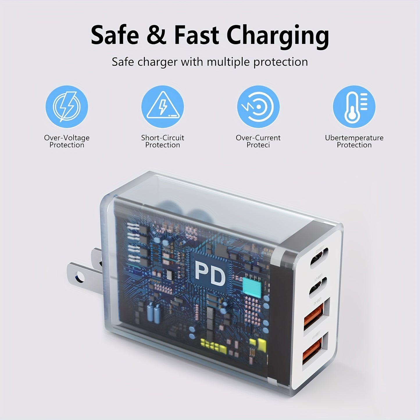 Fast Charging 40W USB C Charger Block