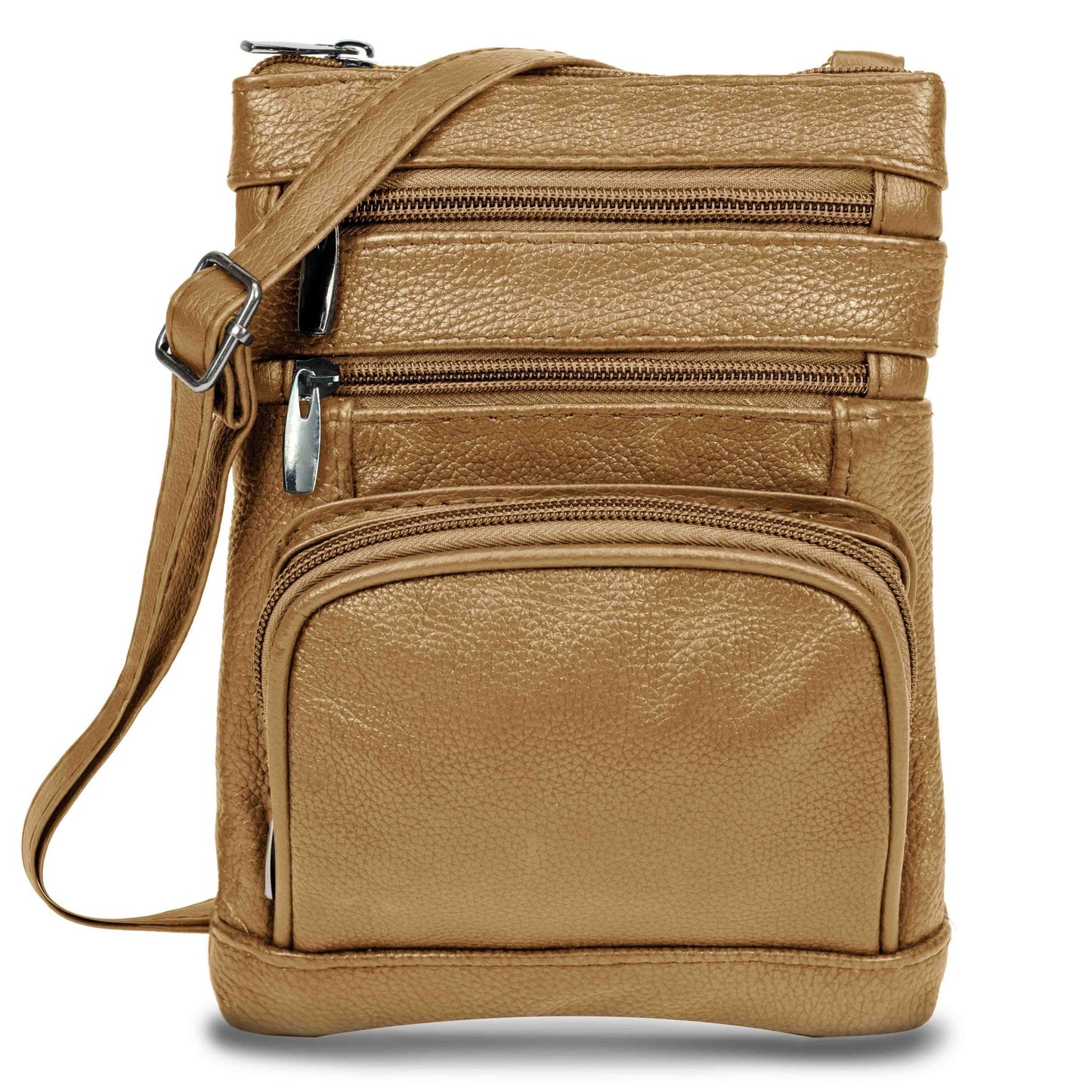 Genuine Leather Crossbody Handbag in Multiple Colors