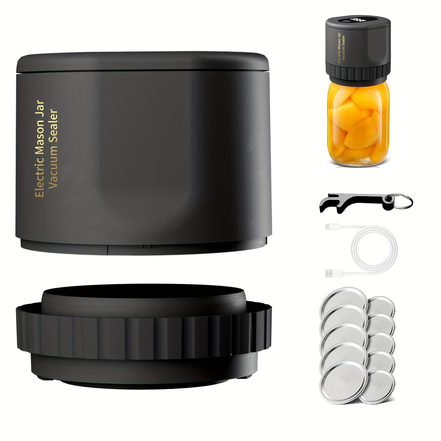 Electric Vacuum Sealing Kit for Mason Jars