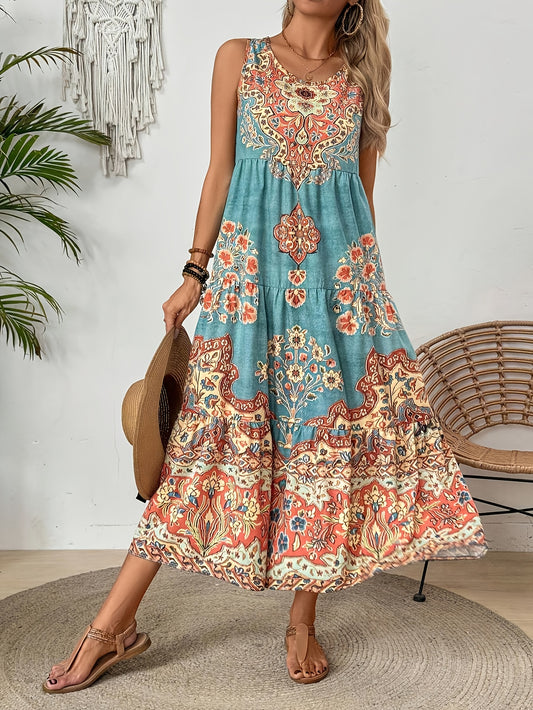 Women's Summer Floral Print Dress
