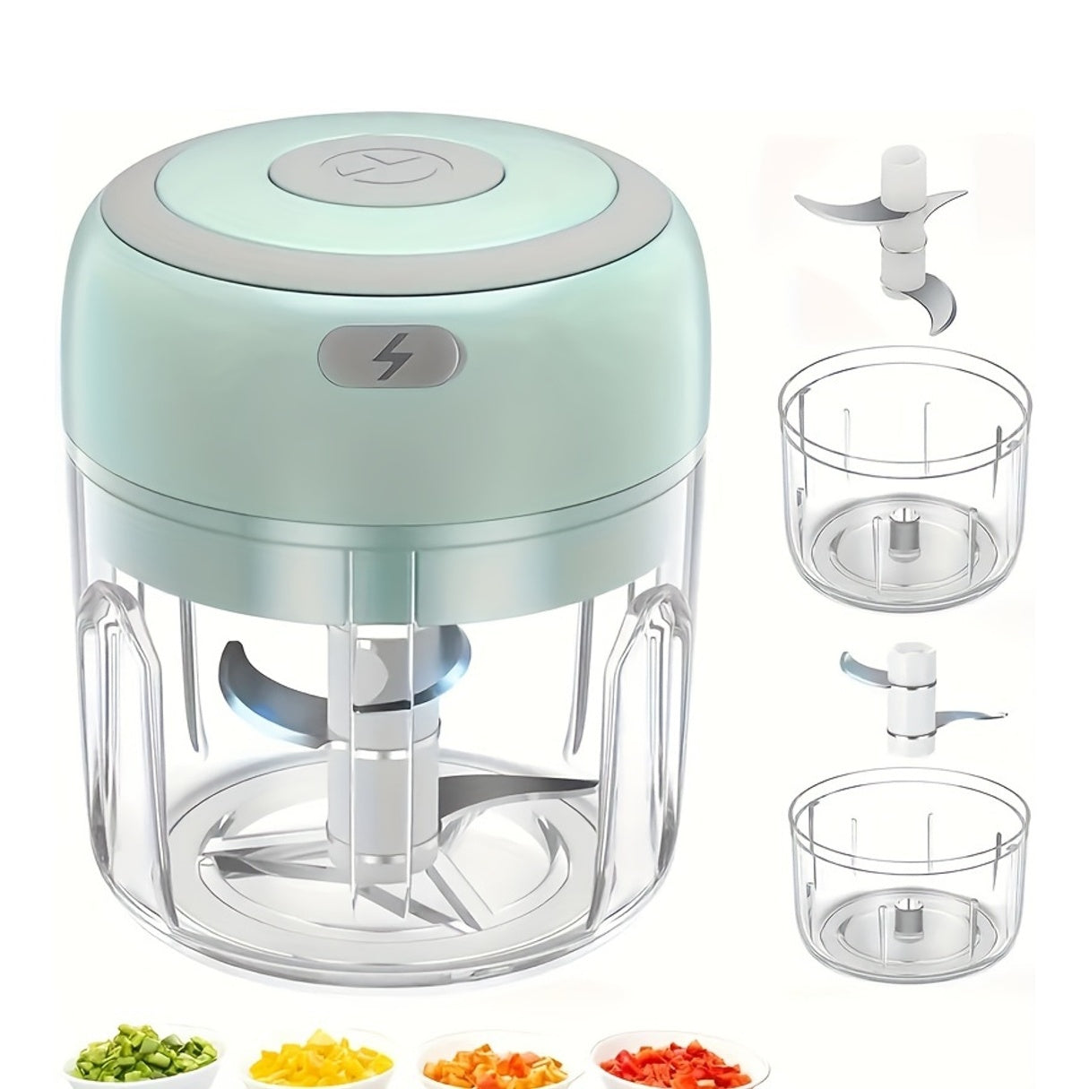 Electric Mini Garlic Chopper USB Meat Grinder