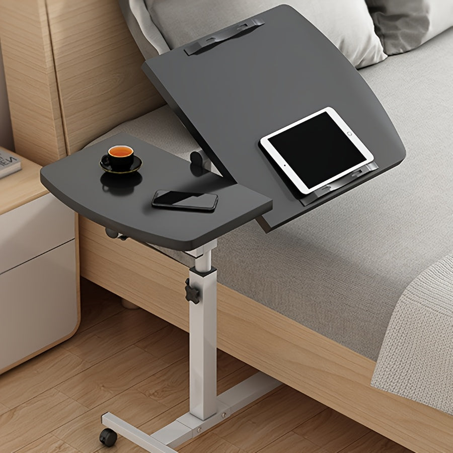 Adjustable Rolling Office Desk with Wheels
