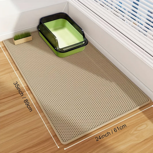 Large Honeycomb Cat Litter Mat Easy Clean