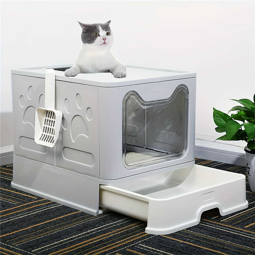 Odor-Control Cat Litter Box 22lbs Capacity