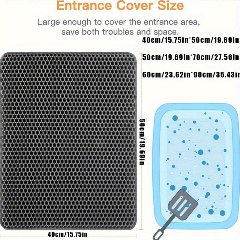Cat Litter Mat Honeycomb Design Easy Clean