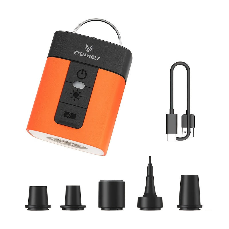 Portable Air Pump with Camping Light