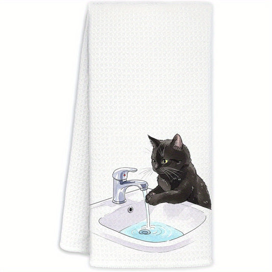 Cat Lover Hand Towels Set of Two