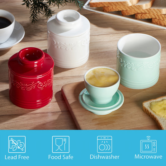 Ceramic Butter Keeper With Lid